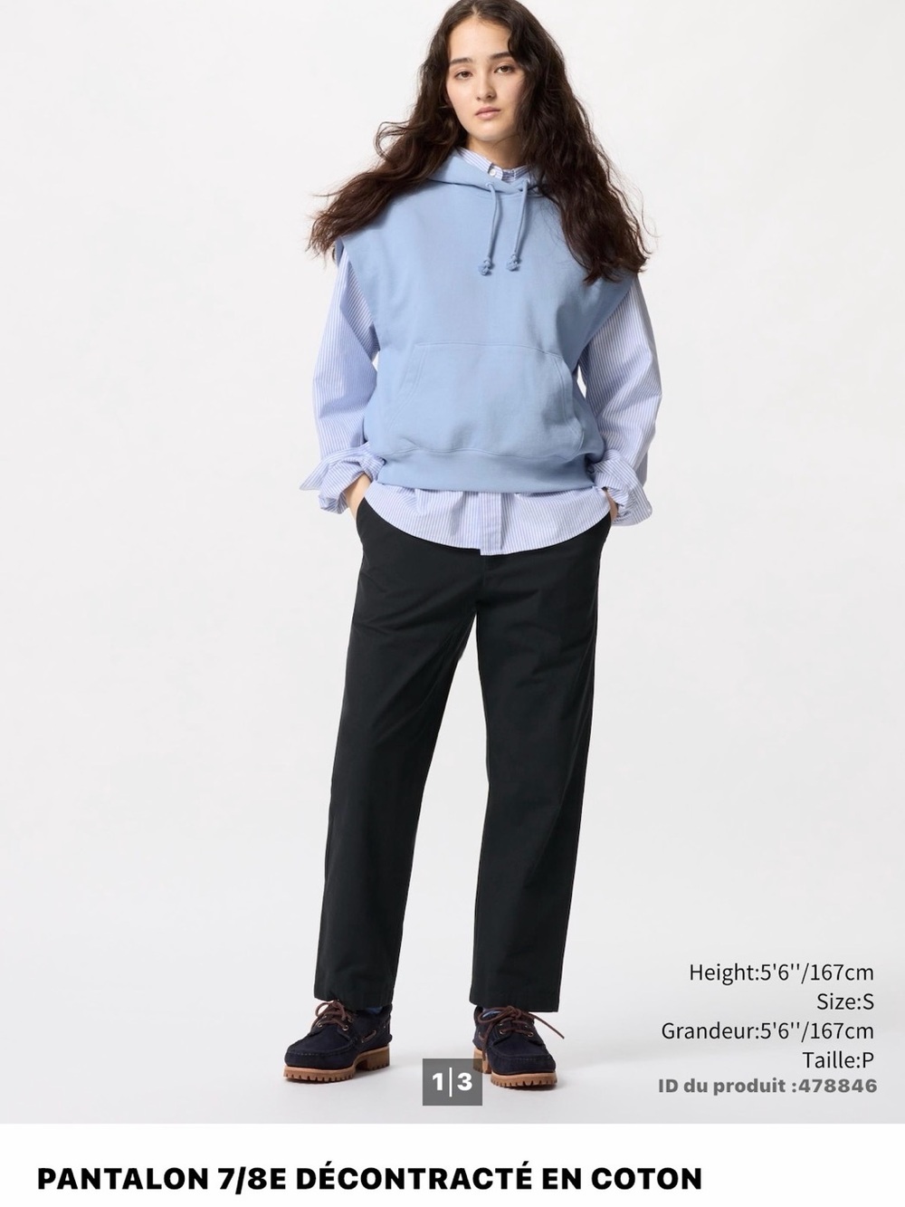 7/8 Cropped Cotton Pants
